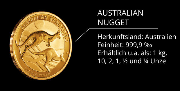 Goldmünze "Australian Nugget"