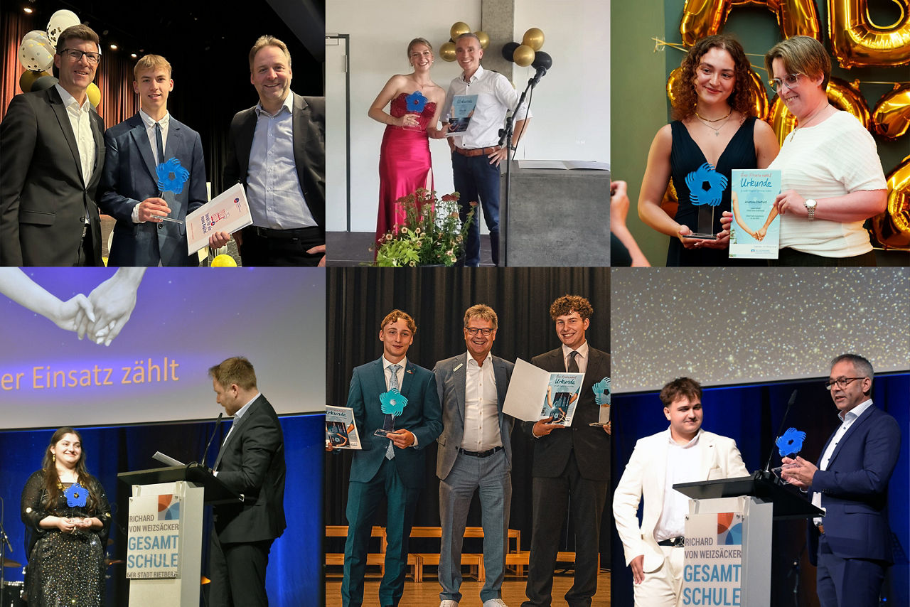 Verleihung des Social Award an engagierte Schülerinnen und Schüler