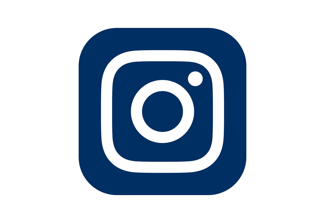 blaues Instagram Icon