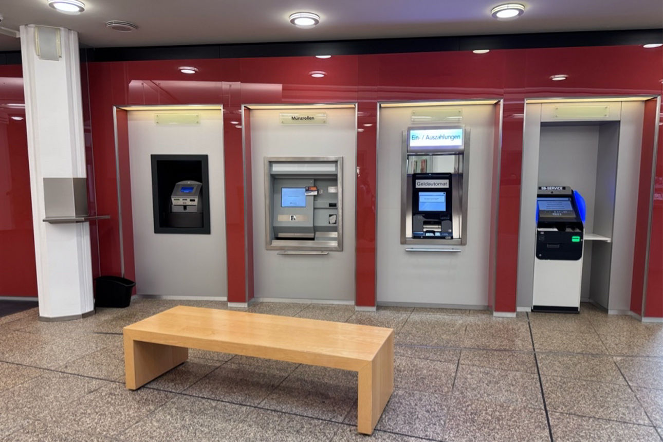 Automat in der Volksbank Soest