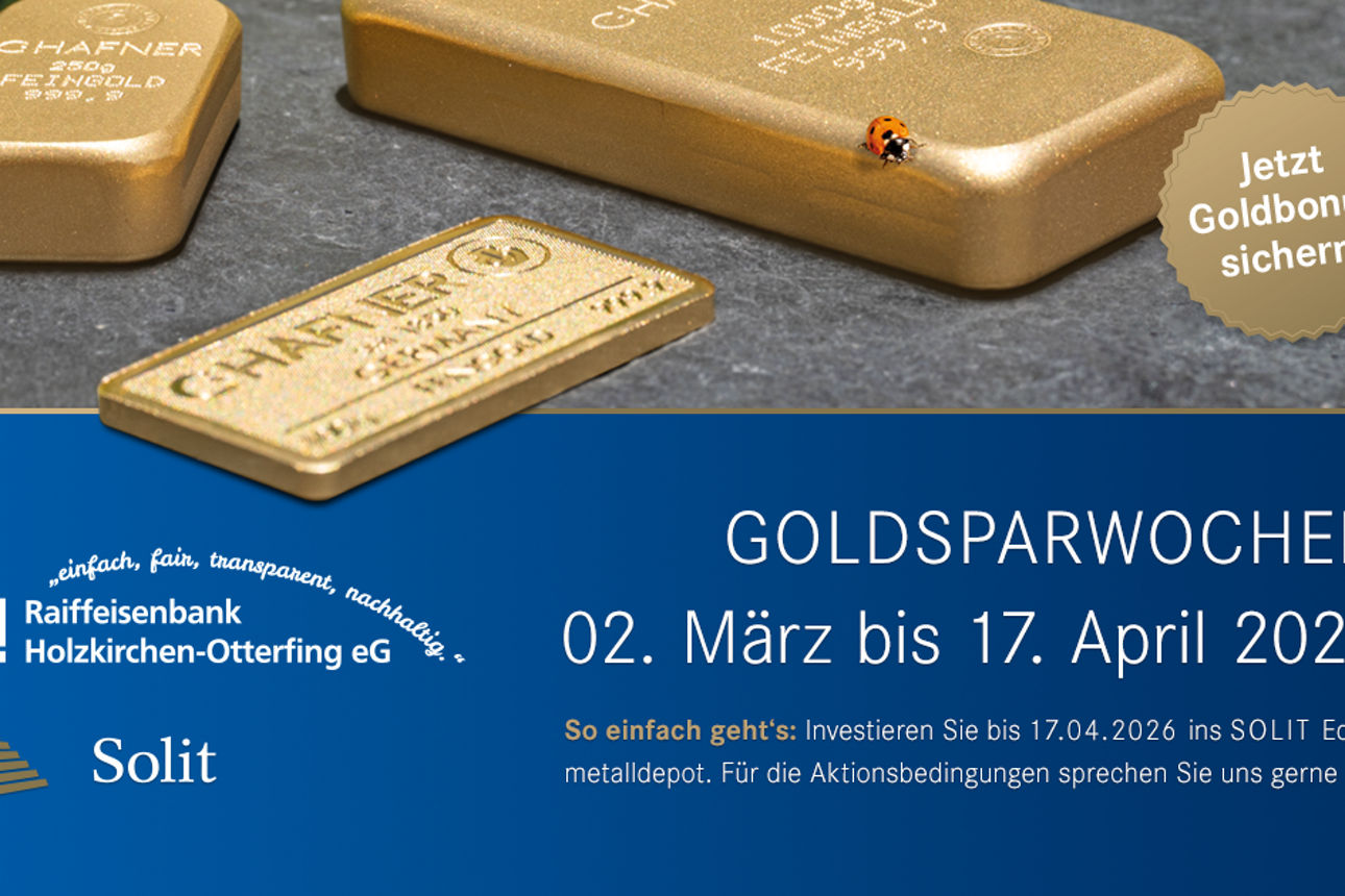 Kampagnenbild Solit-Edelmetalldepot Goldsparwochen