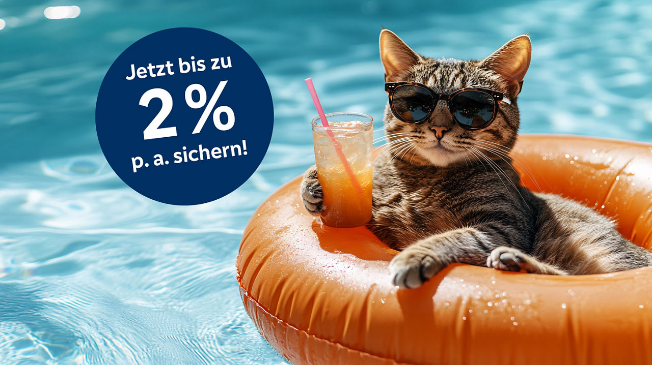 Neukunden Festgeld: SommerZins - Bis zu 2 % Zinsen p. a.