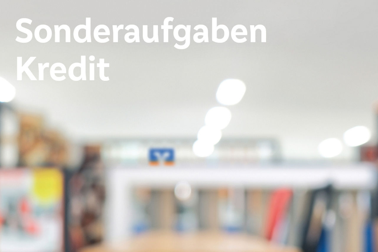Verschwommener Hintergrund in einen Serviceraum für Kundinnen und Kunden