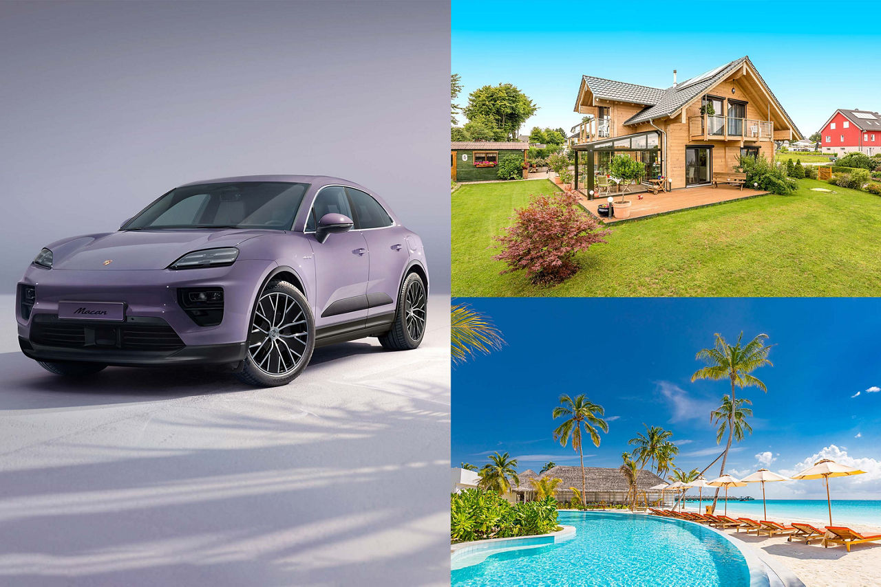 Porsche Macan in violetter Farbe