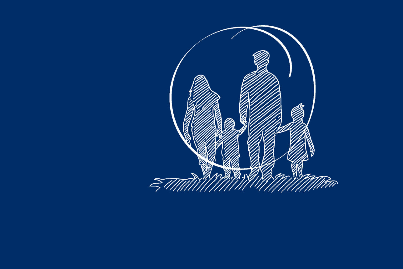 Skizze von Familie