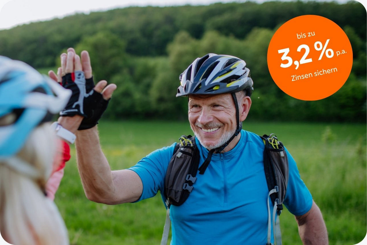 High Five nach erfolgreicher Fahrradtour