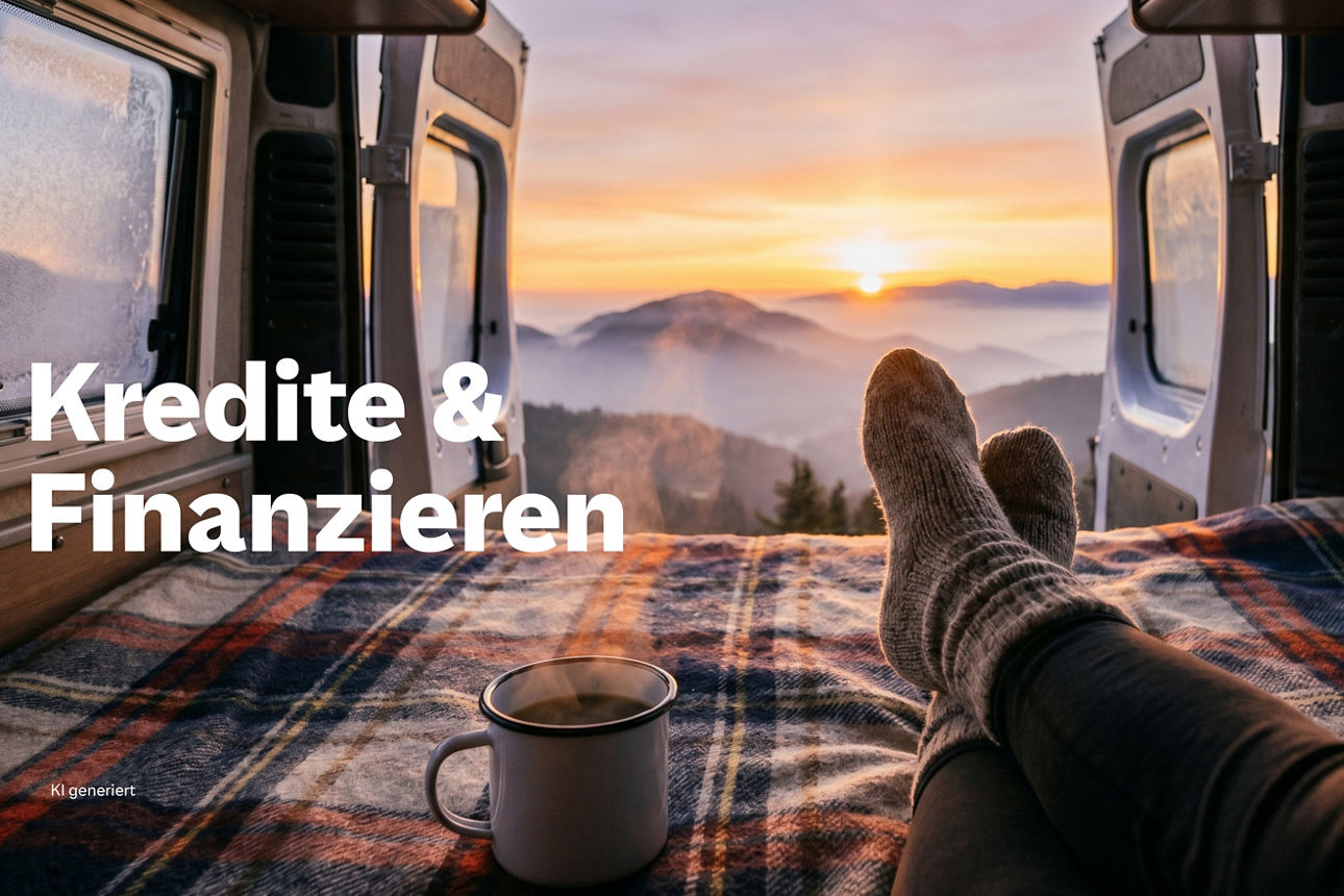 Blick aus Bus auf Sonnenaufgang in den Bergen