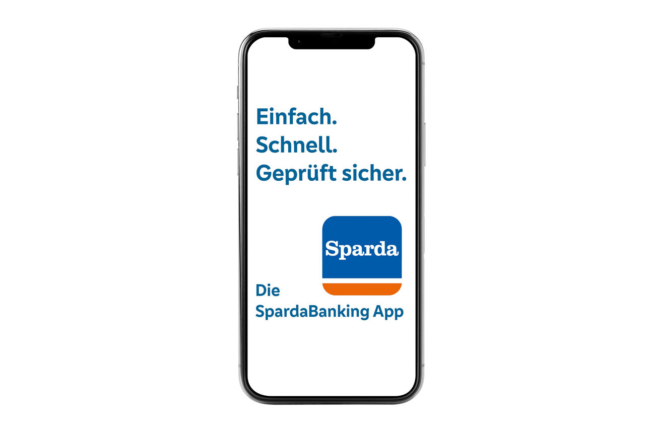 SpardaBanking App auf einem Smartphone