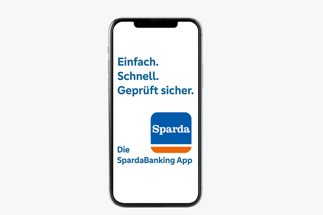 SpardaBanking App auf Smartphone