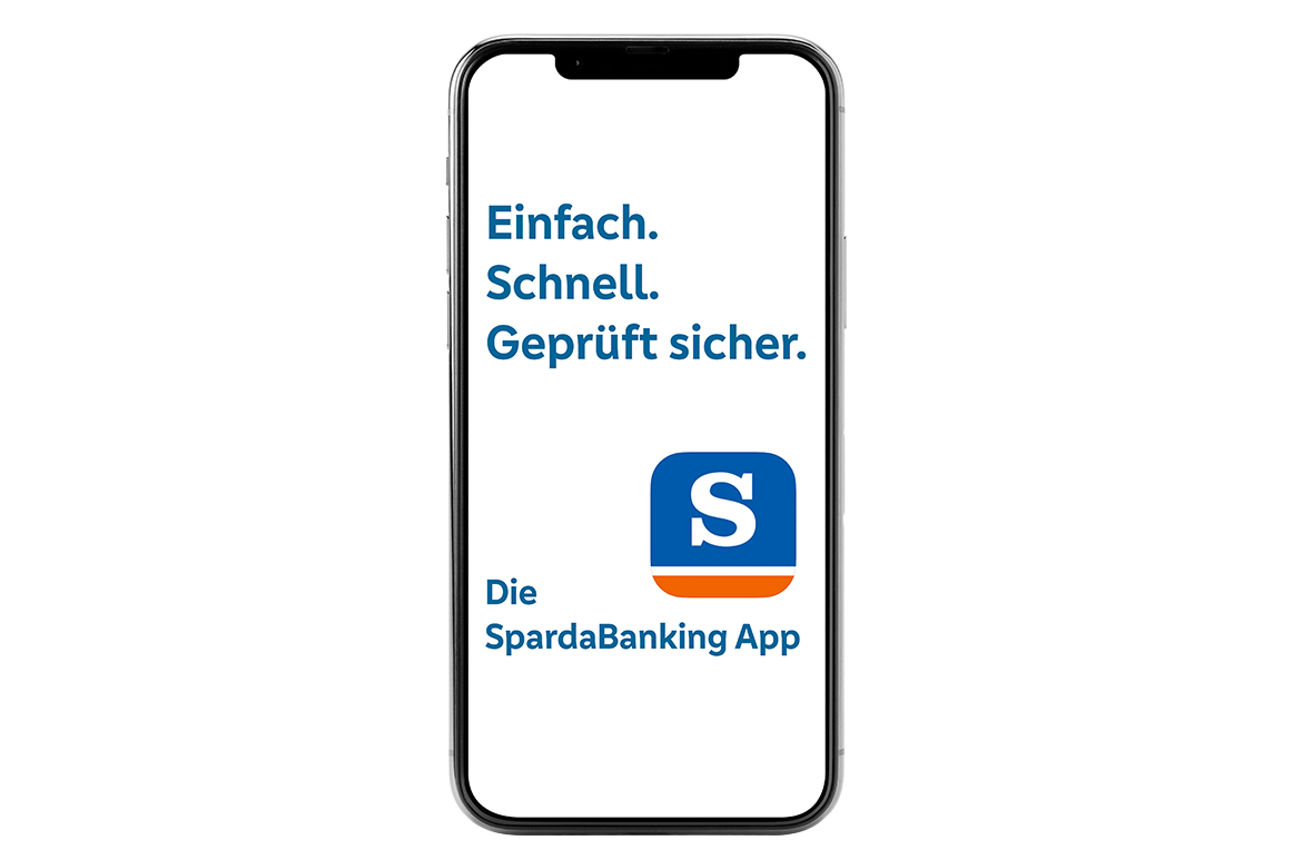 SpardaBanking App auf Smartphone