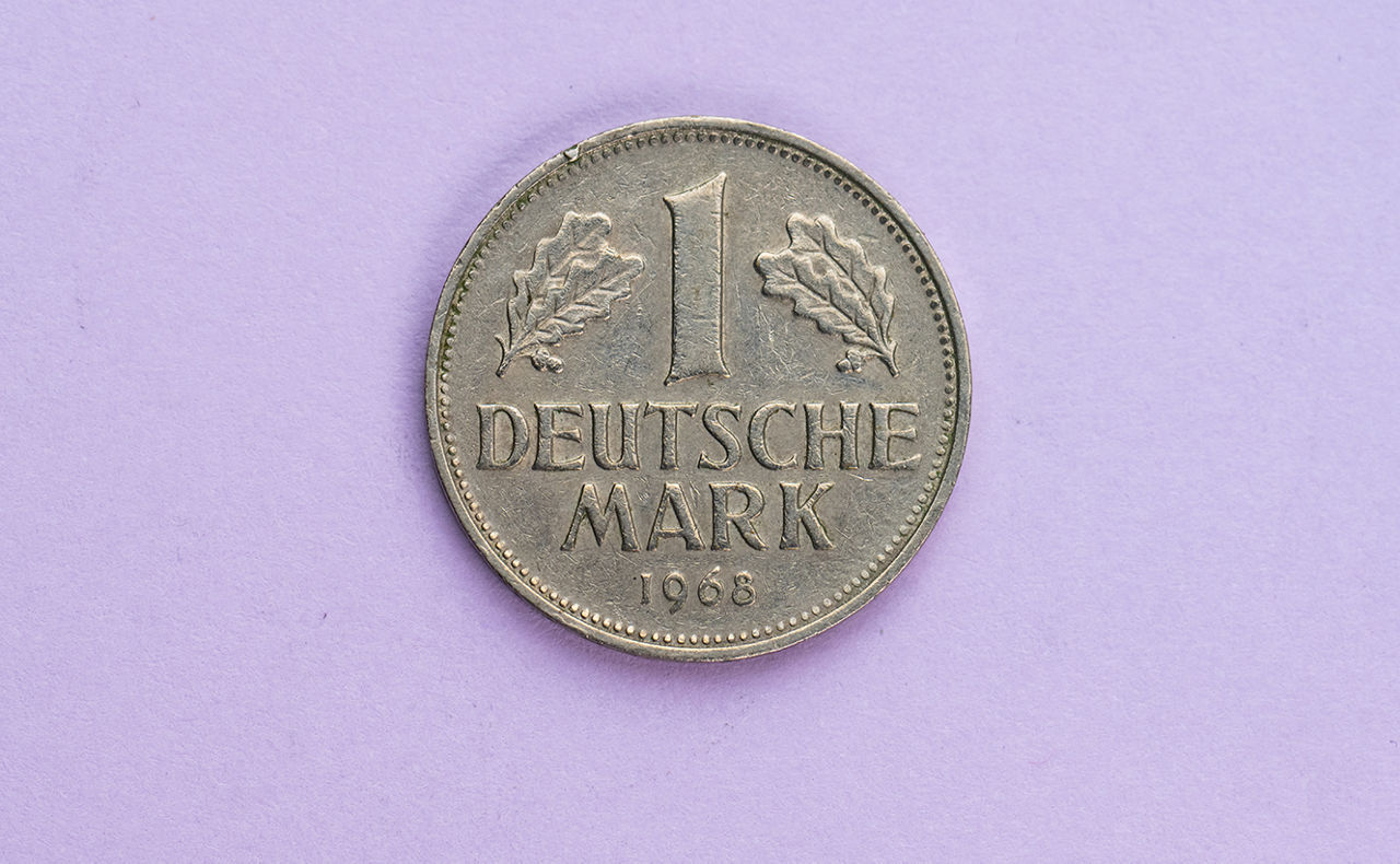 Eine Deutsche Mark Münze