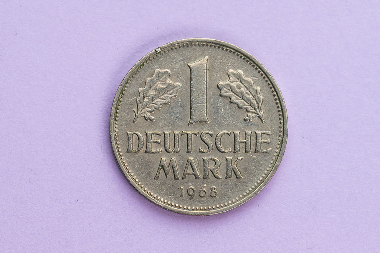 Eine Deutsche Mark Münze