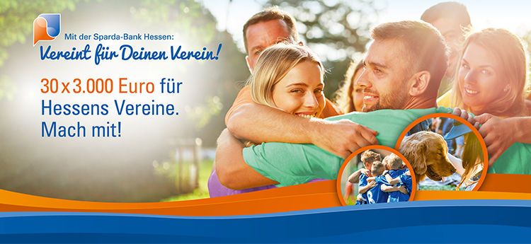 Sparda Vereint - 30 x 3.000 Euro für Hessens Vereine – jetzt anmelden!
