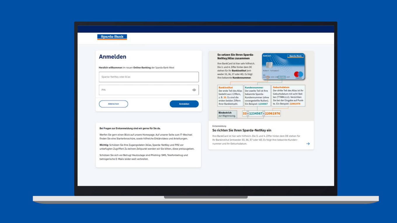 Erklärvideo &quot;Erstanmeldung zum neuen Online-Banking&quot;