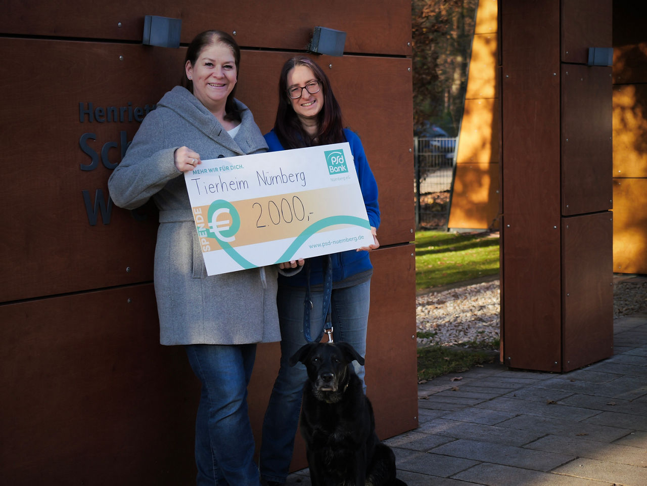 Spendenübergabe an das Tierheim Nürnberg