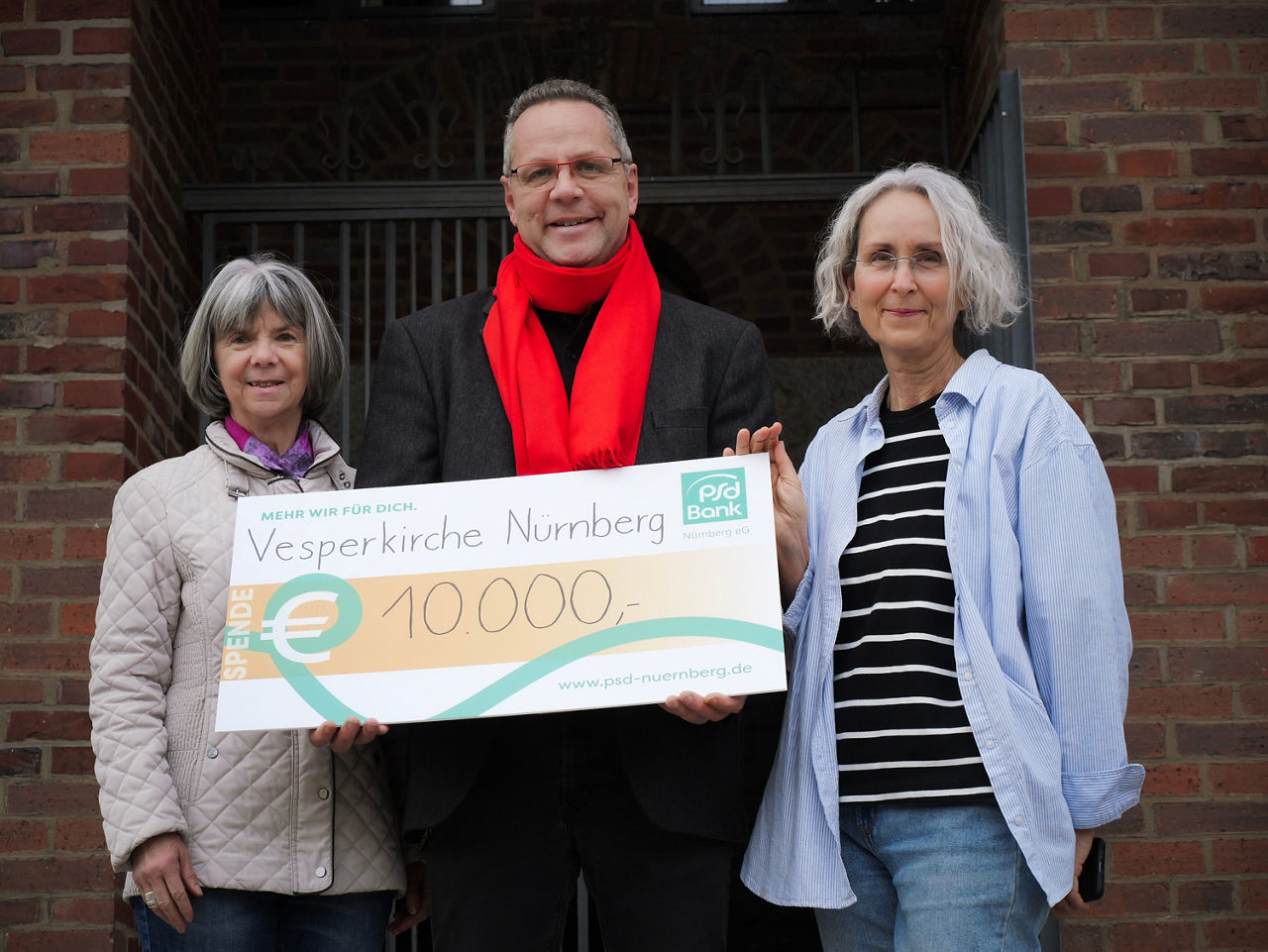 Spendenübergabe an die Vesperkirche Nürnberg 2025