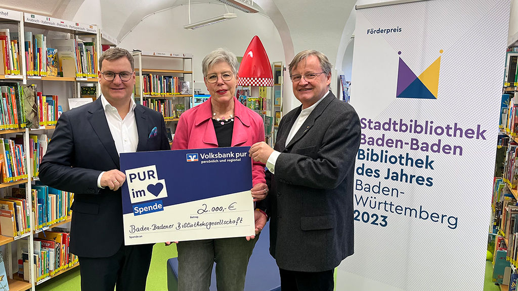 2.000 Euro für Bibliotheksgesellschaft