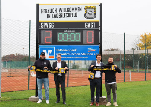 Neue digitale Anzeigetafel für die SpVgg Lagerlechfeld