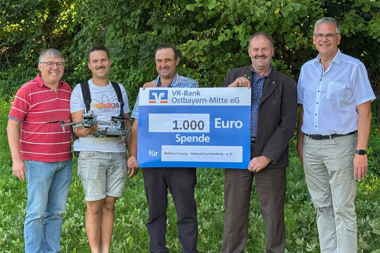 1.000 Euro für die Rehkitzrettung