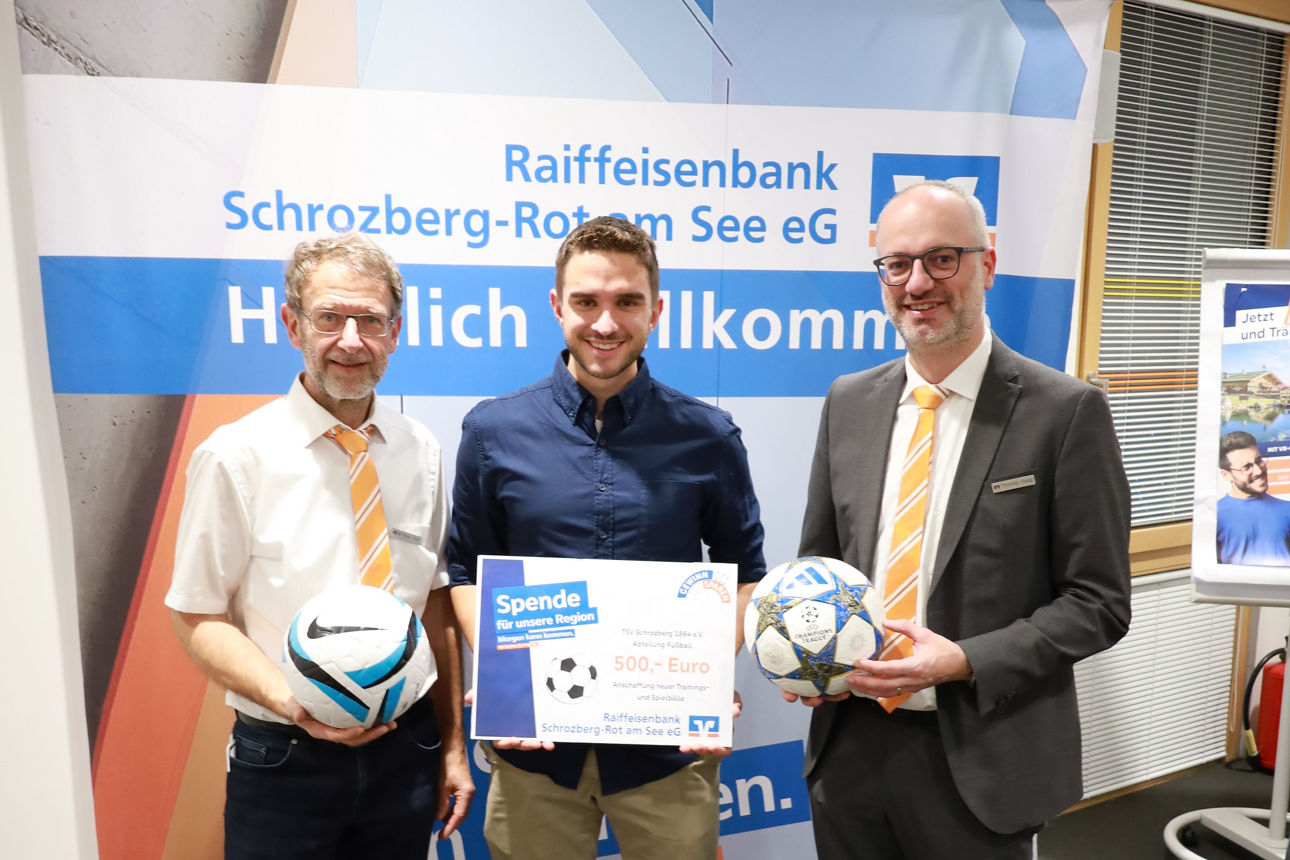 Spendeübergabe an TSV Schrozberg 