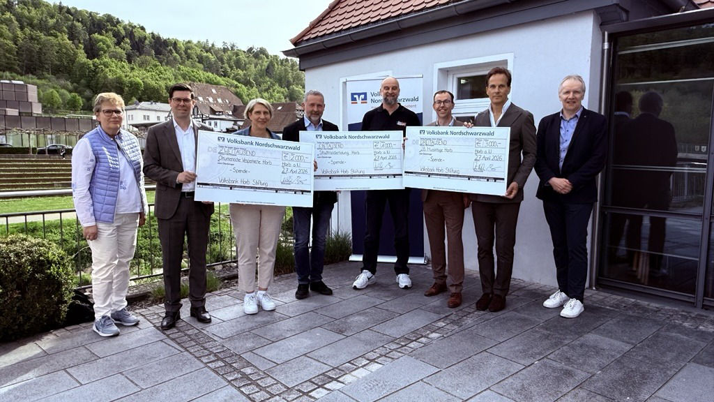 Spendenübergabe Volksbank Horb Stiftung