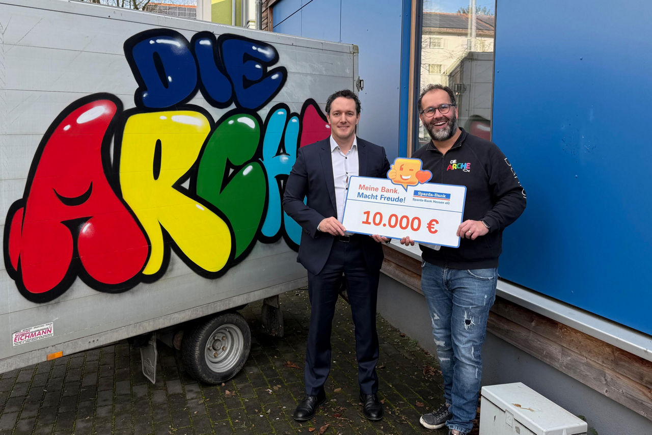 Spendenübergabe an Arche Frankfurt