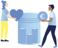 Spenden-Illustration