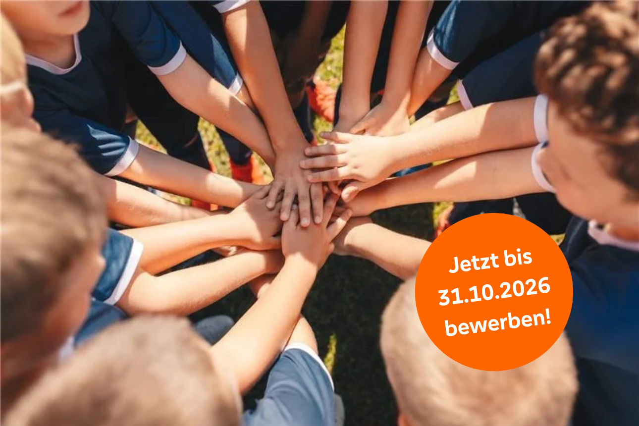 Spenden 2026 - Text: "Jetzt bis 31.10.2026 bewerben!"