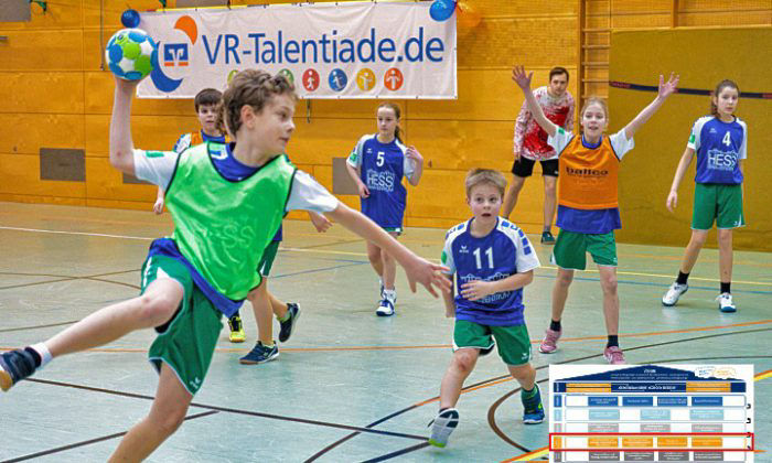 Kinder beim Handballspielen