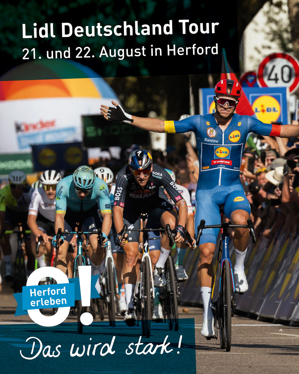 Werbeplakat der Lidl Deutschland Tour