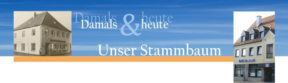 Das Bild zeigt ein Filiale im Vergleich, wie sie damals und wie sie heute aussieht.