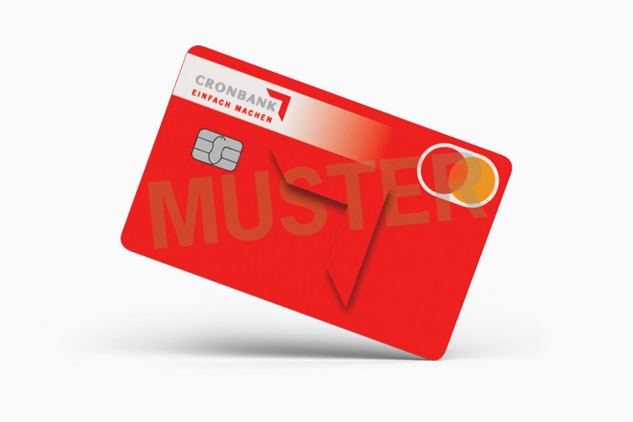 Abbildung einer CRONBANK StandardCard.