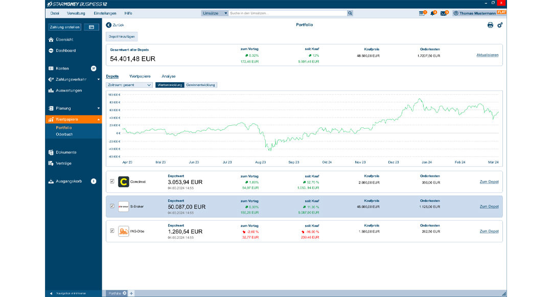 StarMoneyBusiness Wertpapier