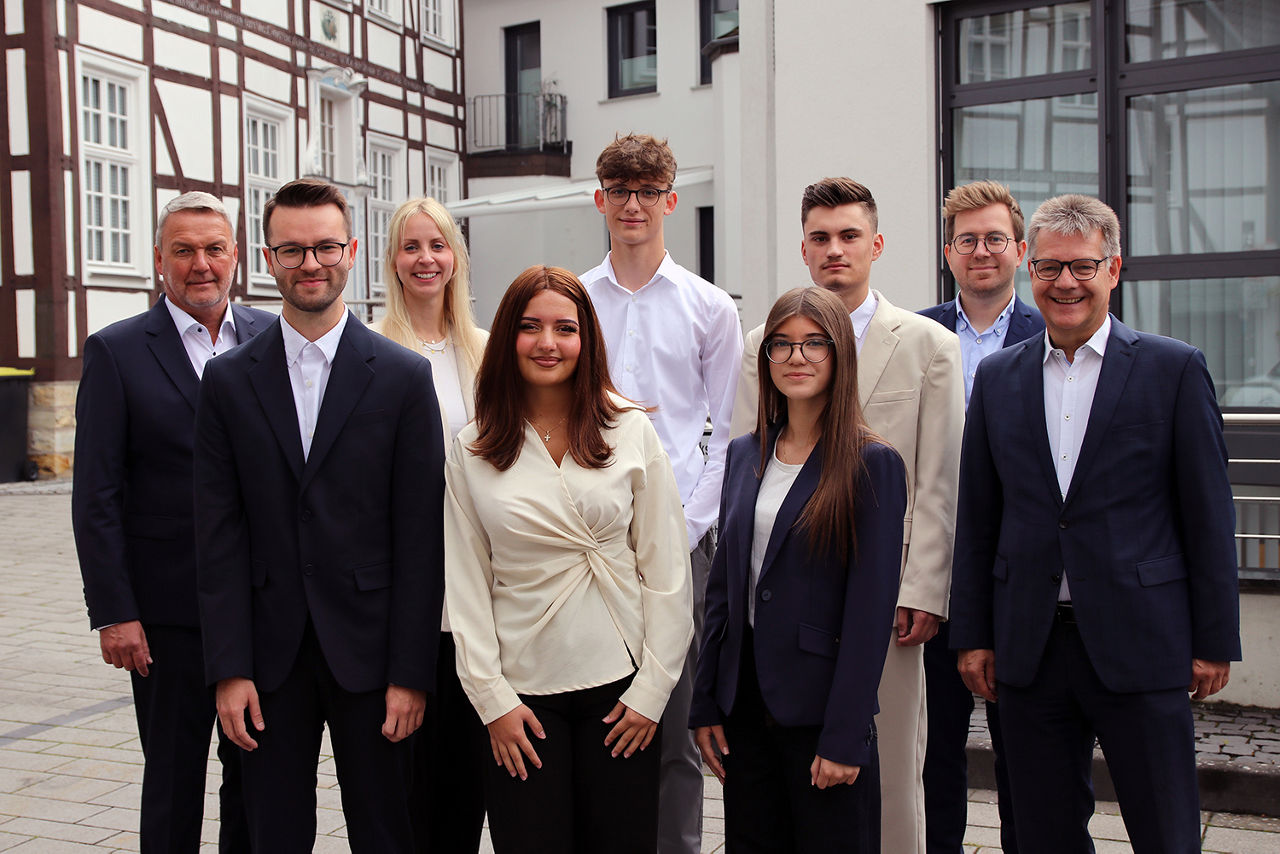 Neue Azubis in 2025 Gruppenfoto
