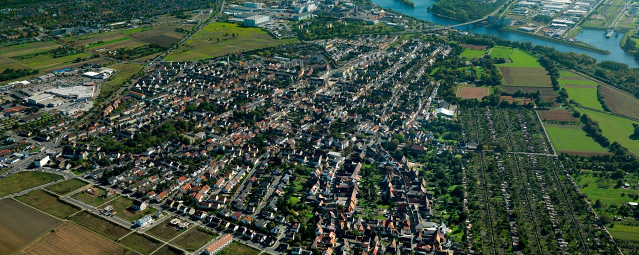 Sandhofen aus der Luftperspektive
