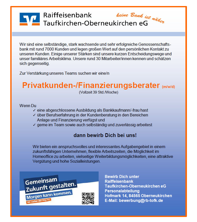 Ein blau gefärbtes Banner mit Informationen