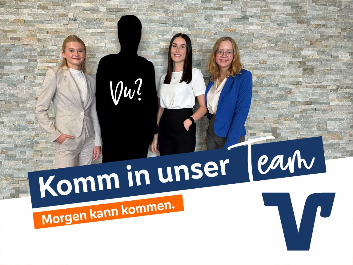 Komm in unser Team - Drei Frauen stehen nebeneinander