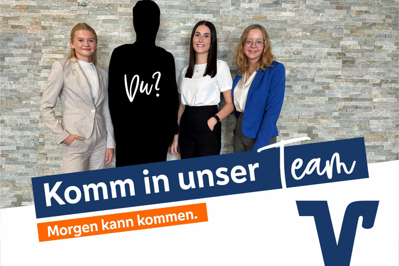 Komm in unser Team - Drei Frauen stehen nebeneinander