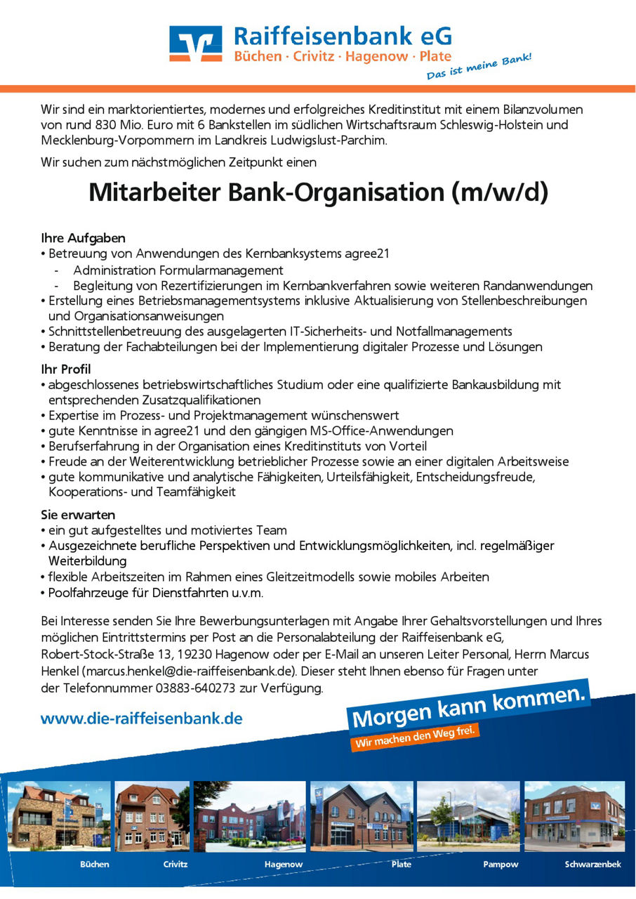 Stellenanzeige
