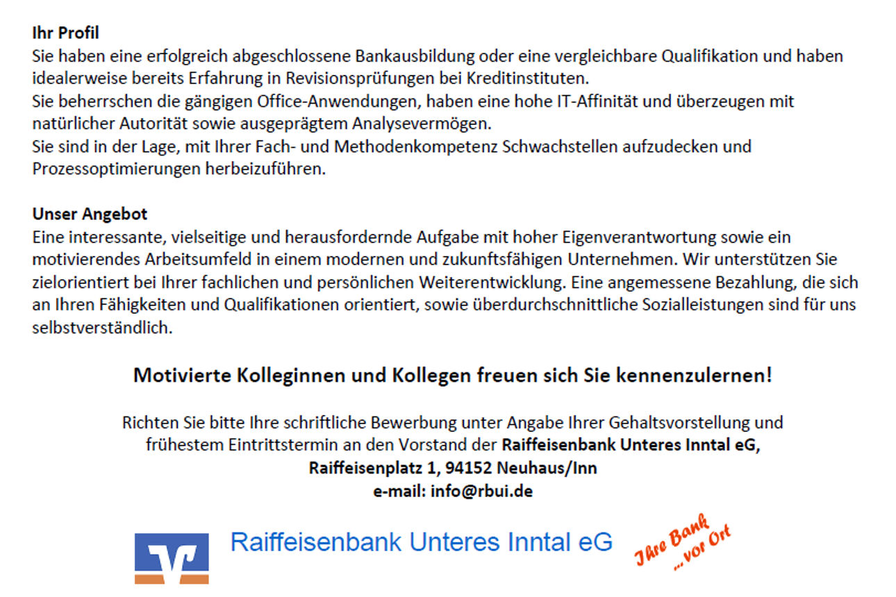 Innenrevisor/in