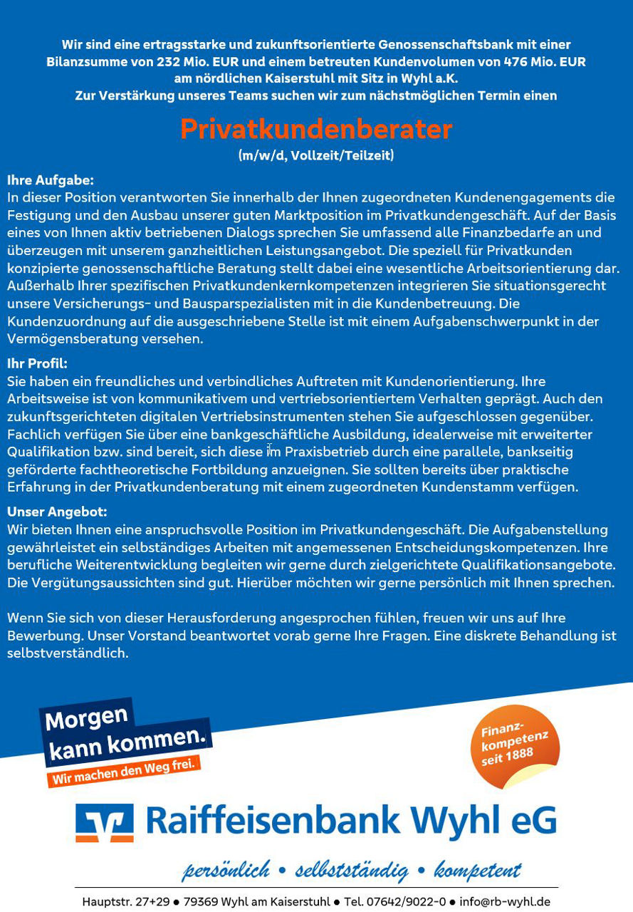 Stellenangebot