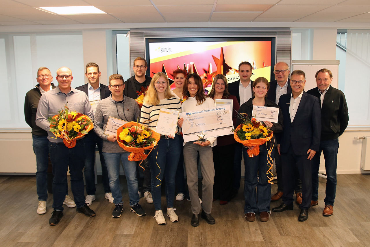 Gewinner "Sterne des Sports" Gruppenfoto