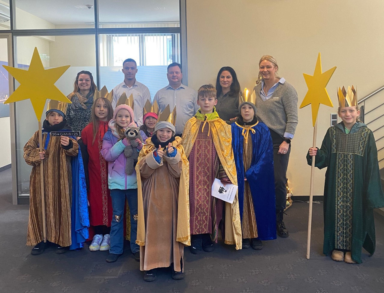 Sternsinger mit Voba Kollegen 