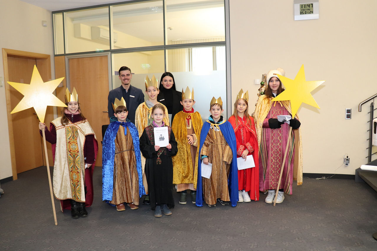 Sternsinger mit Voba Kollegen 