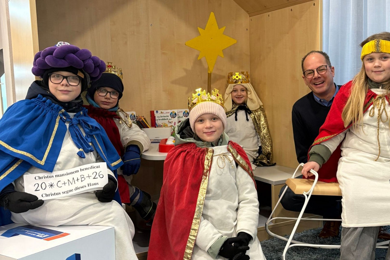 Sternsinger 2026 in der Volksbank Emmerich-Rees eG
