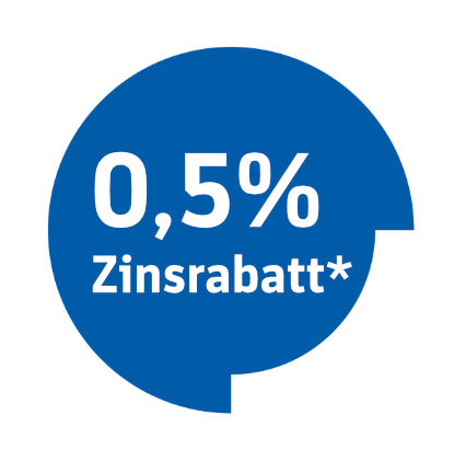 0,5 % Zinsrabatt*