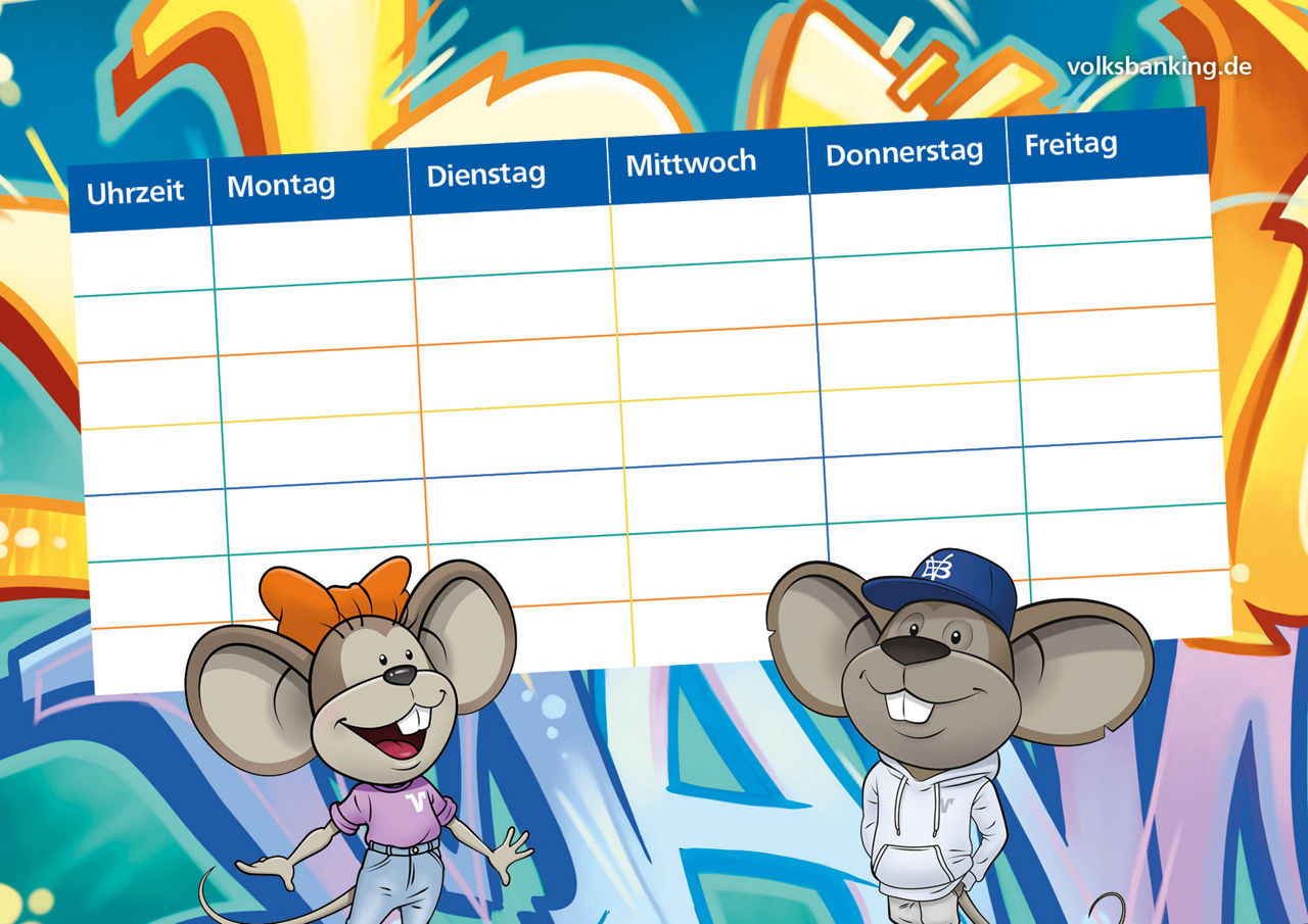 Stundenplan Hanni und Manni