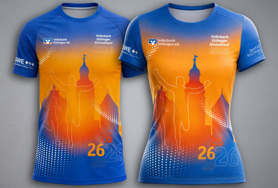 Laufshirts Ausgabe 2025 für den 17. Ettlinger Altstadtlauf
