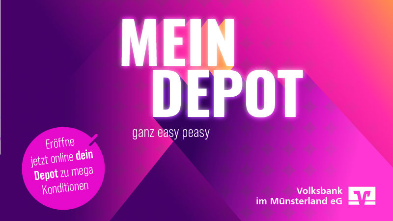 Pinkes Banner Schrift Mein Depot