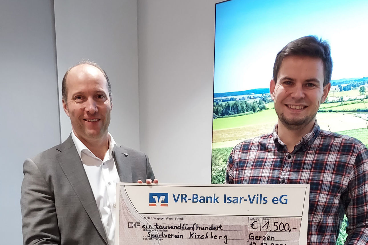 Spendenübergabe an den TSV Kirchberg
